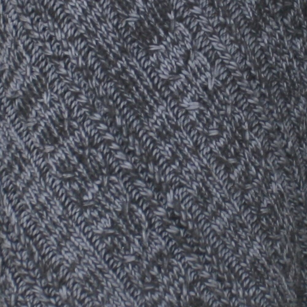 Poncho Knit Fringe Diagonal Cable Knit Stripe Warm Fringe Black Gray One Size - Picture 5 of 14